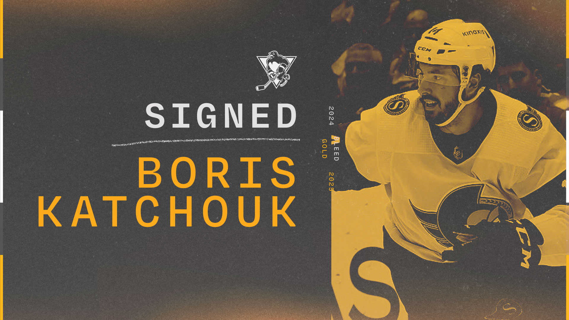 PENGUINS SIGN BORIS KATCHOUK, ASSIGN TWO TO WHEELING