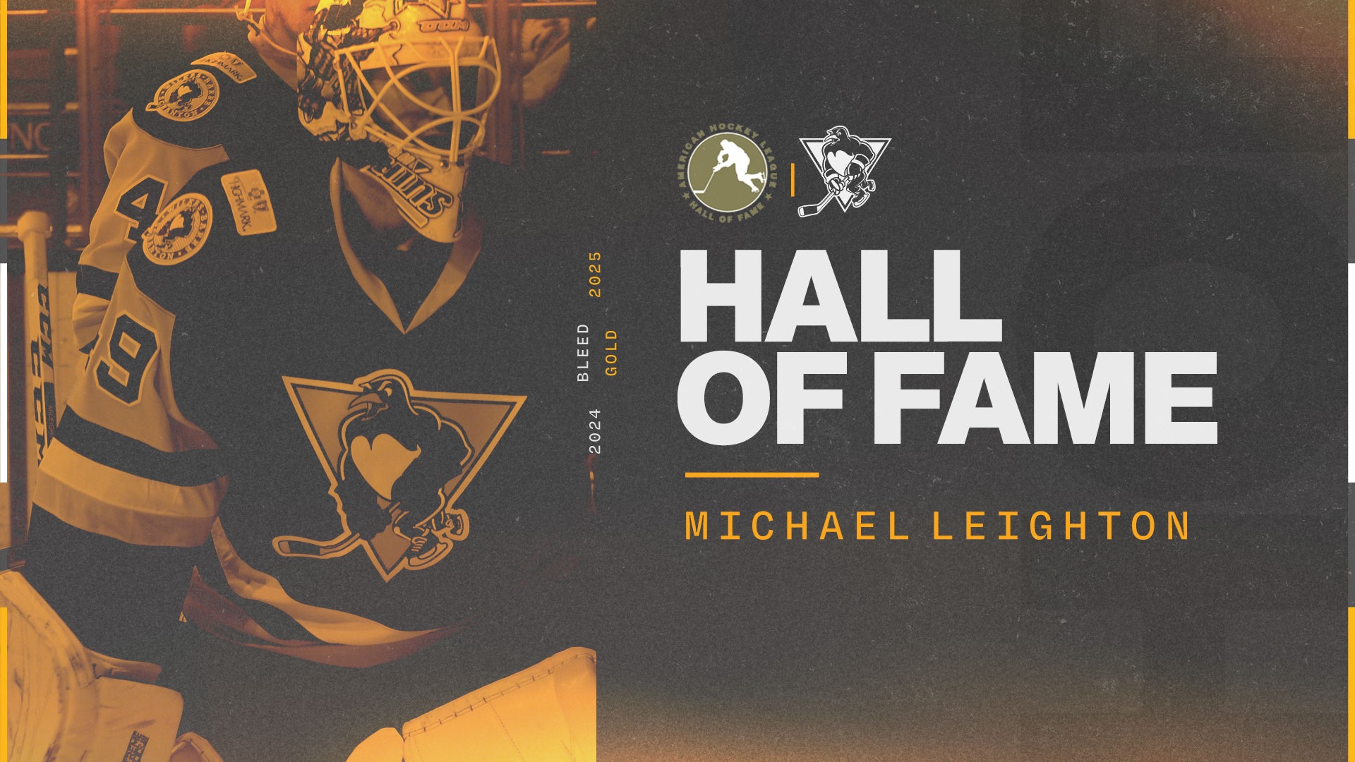 FORMER PENGUINS GOALTENDER MICHAEL LEIGHTON SELECTED FOR AHL HALL OF FAME INDUCTION