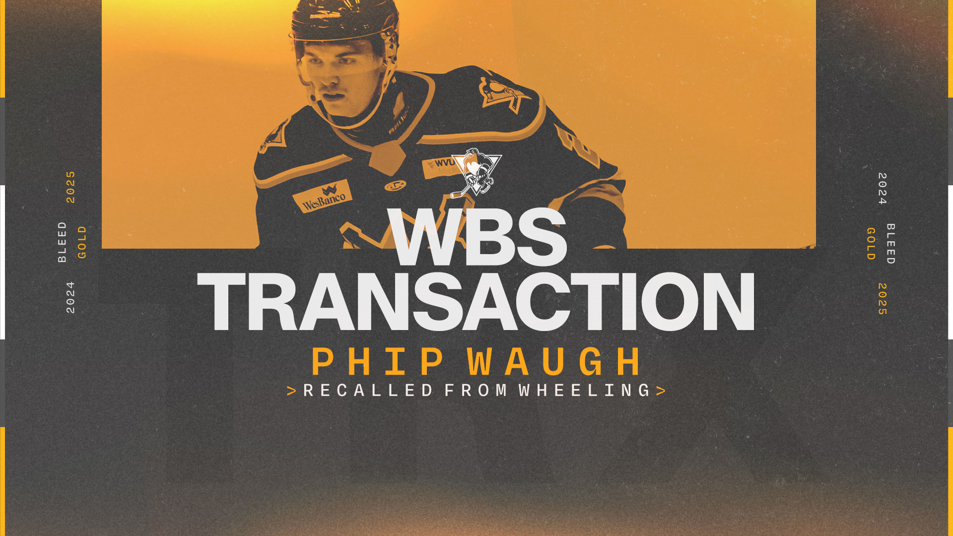 PENGUINS RECALL PHIP WAUGH FROM WHEELING