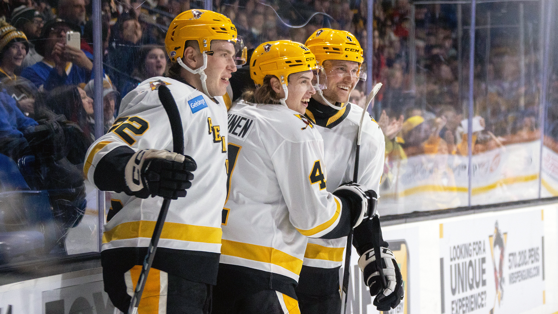 PENGUINS TAKE DOWN WOLF PACK, 2-1