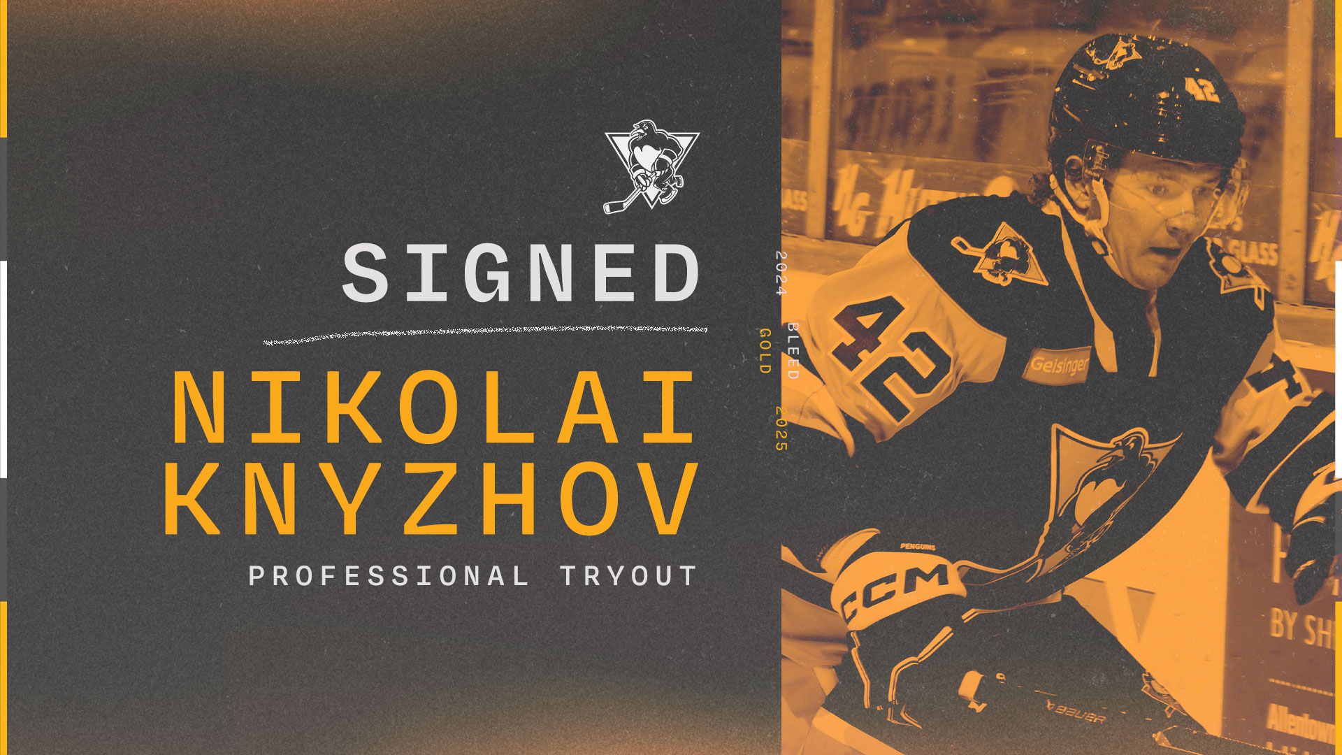 PENGUINS SIGN DEFENSEMAN NIKOLAI KNYZHOV TO PTO