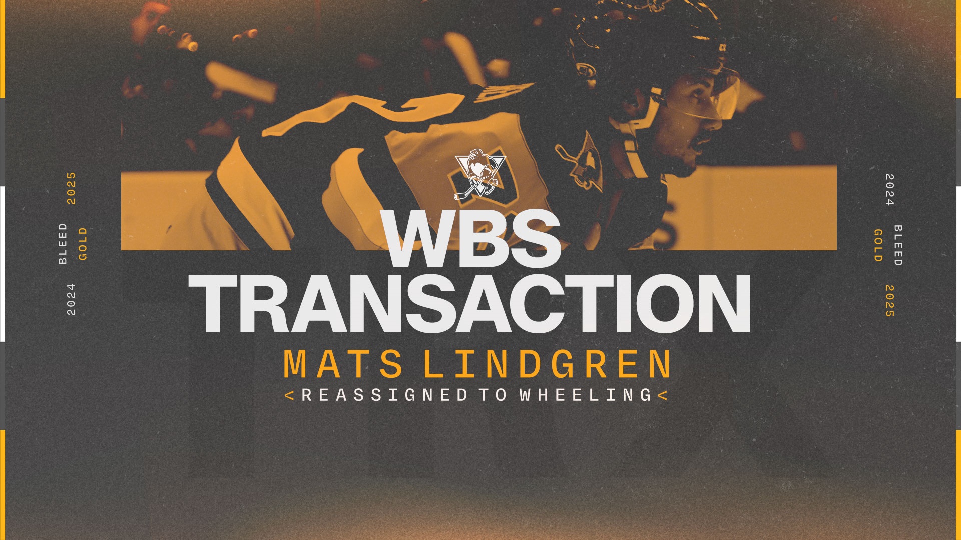 PENGUINS REASSIGN DEFENSEMAN MATS LINDGREN TO NAILERS