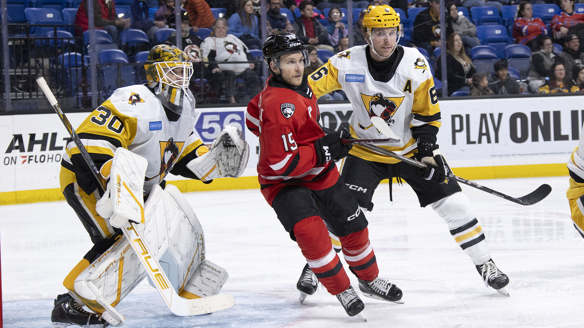 PENGUINS LOSE TO CHECKERS IN OVERTIME, 3-2