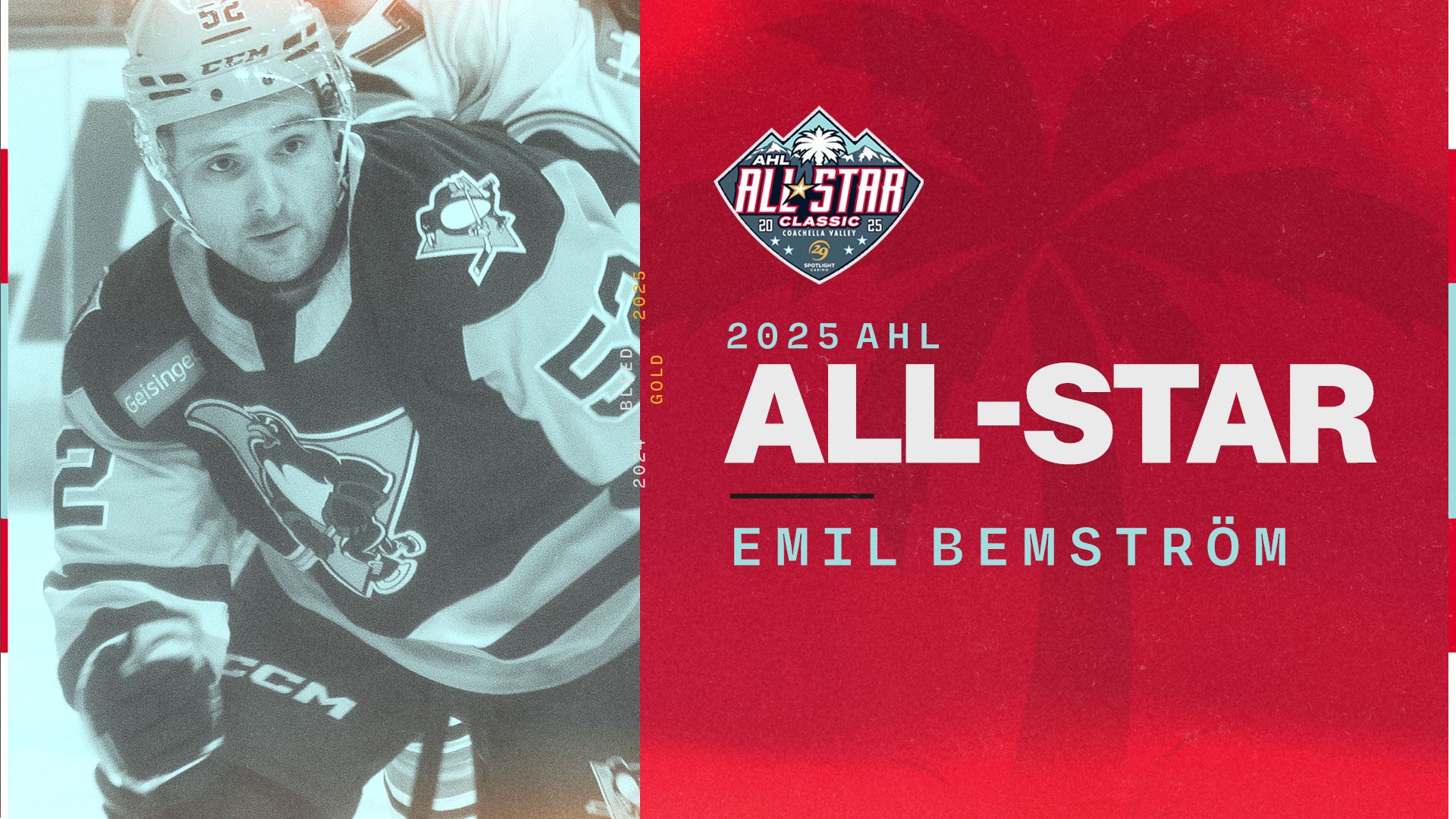 EMIL BEMSTRÖM NAMED AHL ALL-STAR