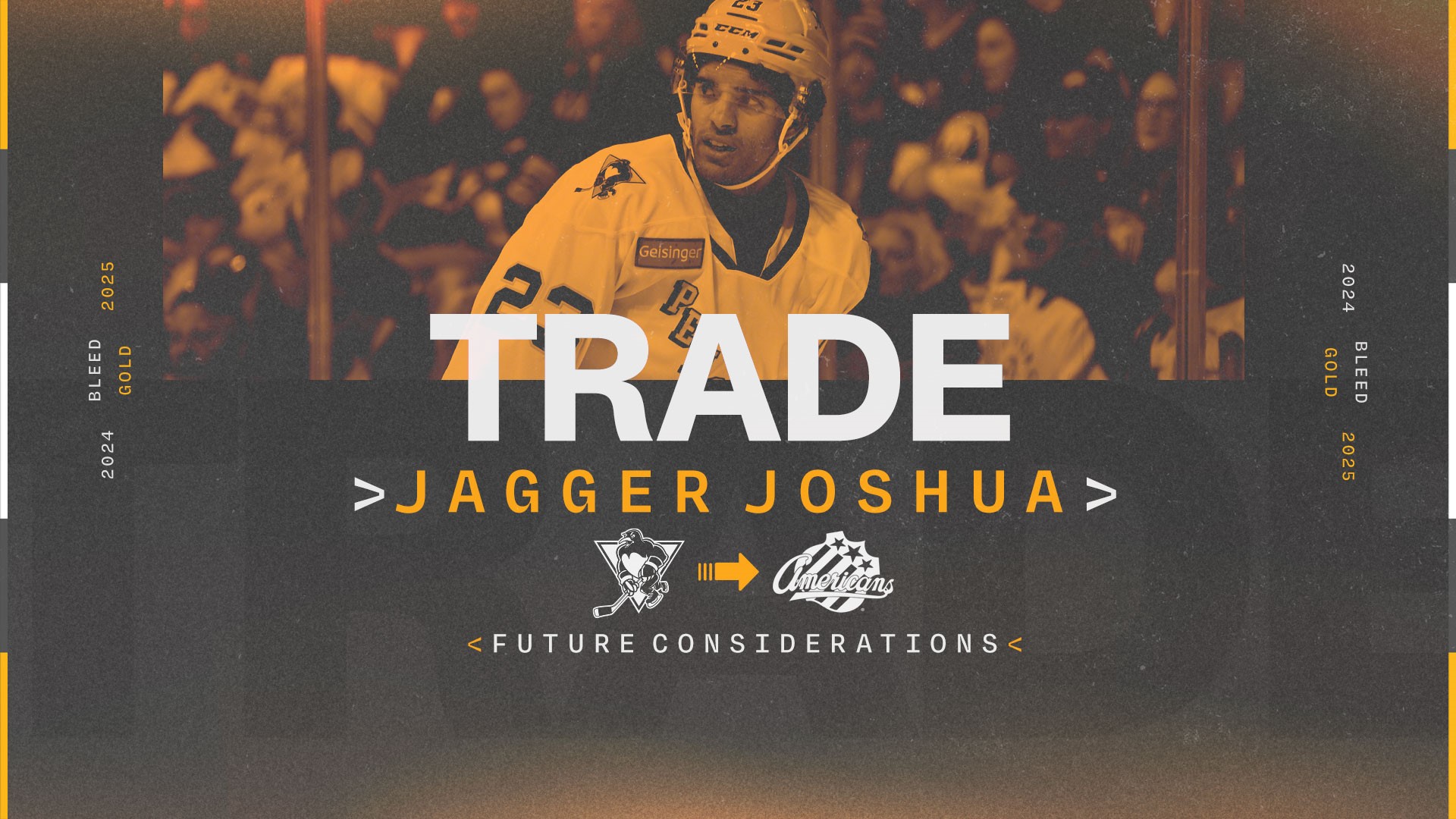 PENGUINS TRADE JOSHUA TO ROCHESTER FOR FUTURE CONSIDERATIONS