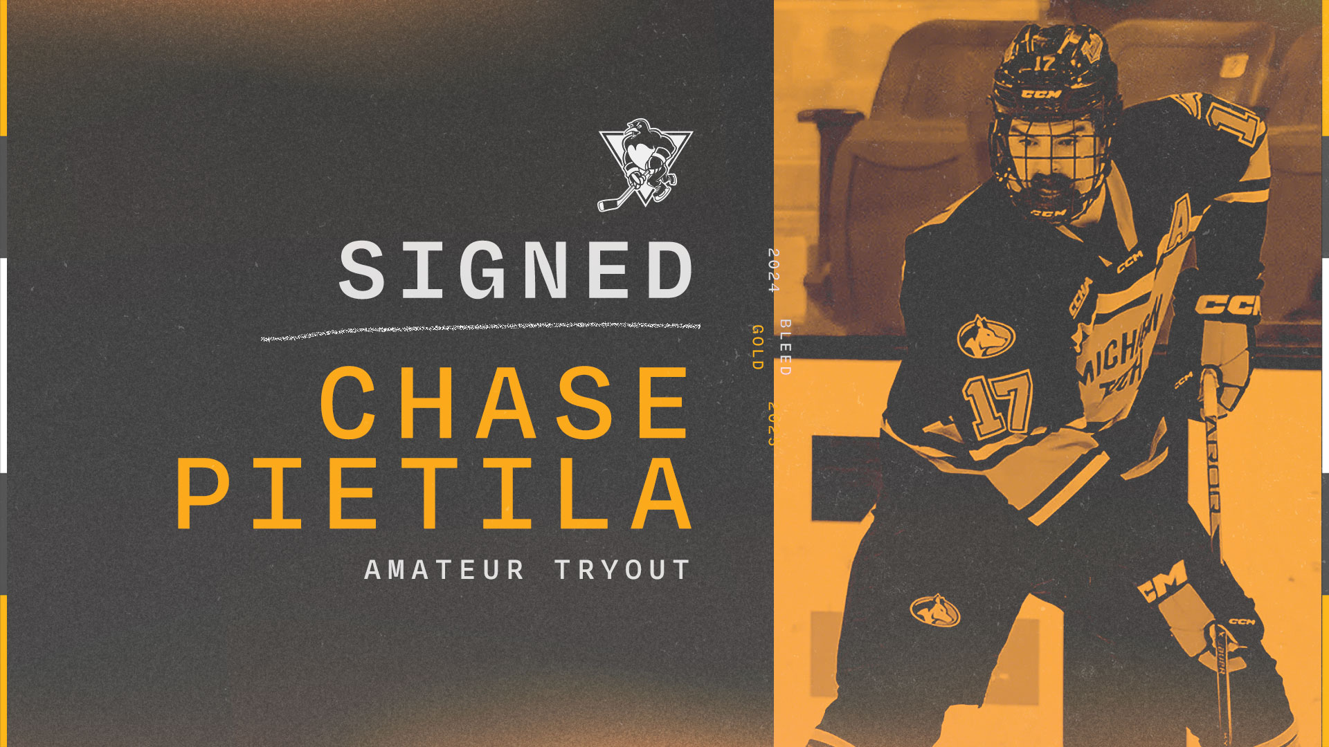 PENGUINS SIGN CHASE PIETILA TO ATO